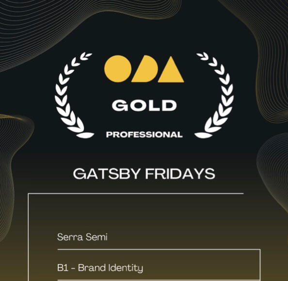 GOLD Brand Identity Award Certificate